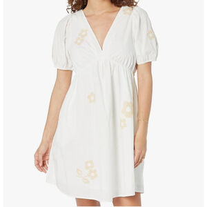 Madewell Annamarie Embroidered Mini Dress Sz 2